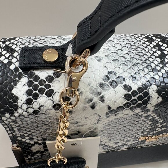 Dune London- Black/White Animal Print & Red Satchel & Wallet- Designer - NWT - Picture 9 of 10